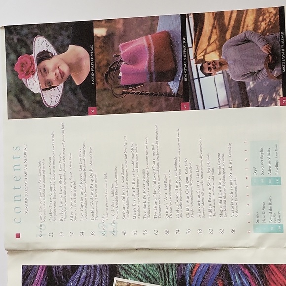 Interweave Knits Magazine Summer 2002 2nd Annual Special Occasions Issue - Picture 6 of 12